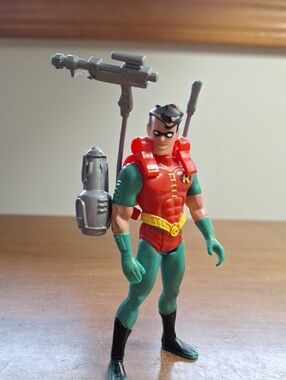 Dc Comics Robin, Vintage 1992 Hero Figure with Jetpack - Kids Toy (Batmans Side)